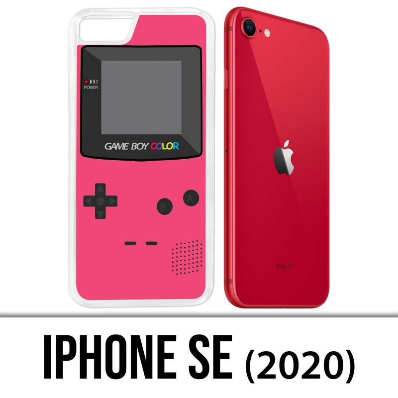 Custodia iPhone SE 2020 - Game Boy Color Rose