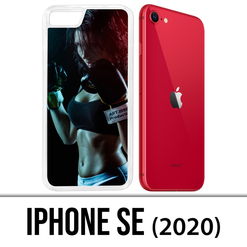 Coque iPhone SE 2020 - Girl Boxe