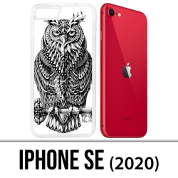 Coque iPhone SE 2020 - Hibou Azteque