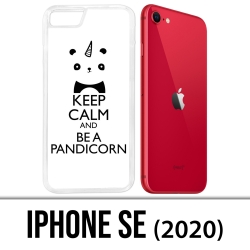Custodia iPhone SE 2020 - Keep Calm Pandicorn Panda Licorne