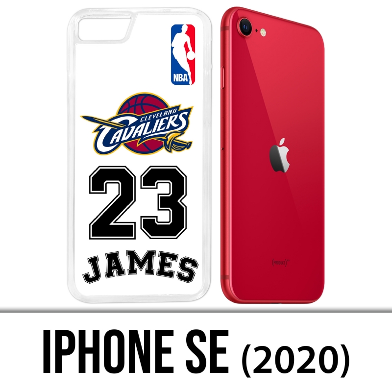 Coque iPhone SE 2020 - Lebron James Blanc