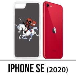 Coque iPhone SE 2020 - Licorne Deadpool Spiderman