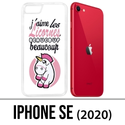 Coque iPhone SE 2020 - Licornes