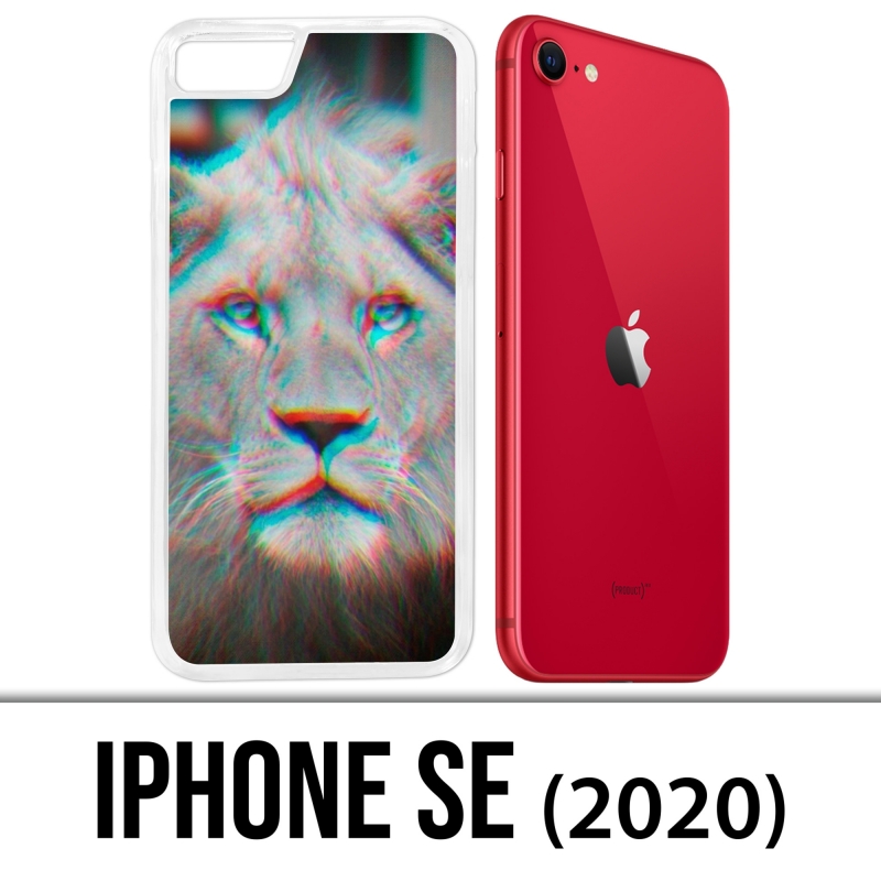 Custodia iPhone SE 2020 - Lion 3D