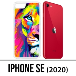 Custodia iPhone SE 2020 - Lion Multicolore
