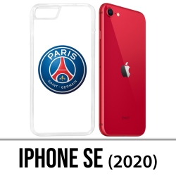 Coque iPhone SE 2020 - Logo Psg Fond Blanc