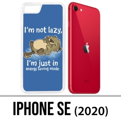 Coque iPhone SE 2020 - Loutre Not Lazy