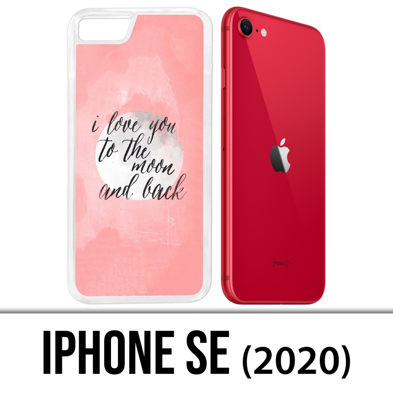 iPhone SE 2020 Case - Love Message Moon Back