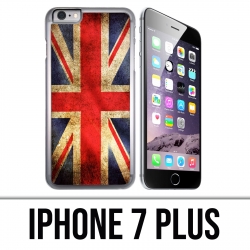 Funda iPhone 7 Plus - Bandera del Reino Unido Vintage