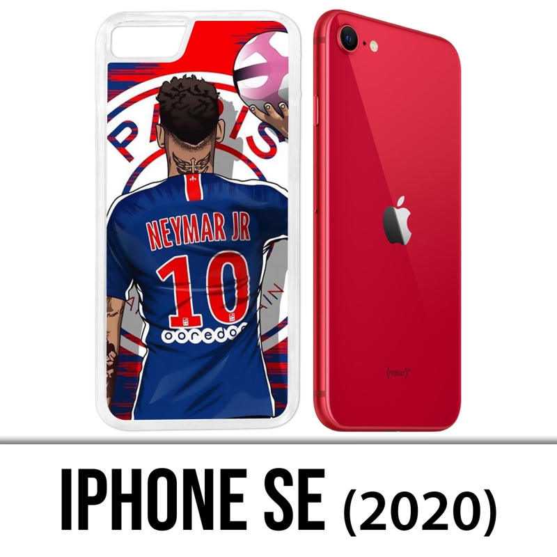Custodia iPhone SE 2020 - Neymar Psg Cartoon