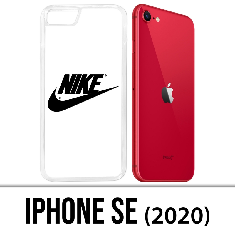 Case iPhone SE 2020 Logo Blanc