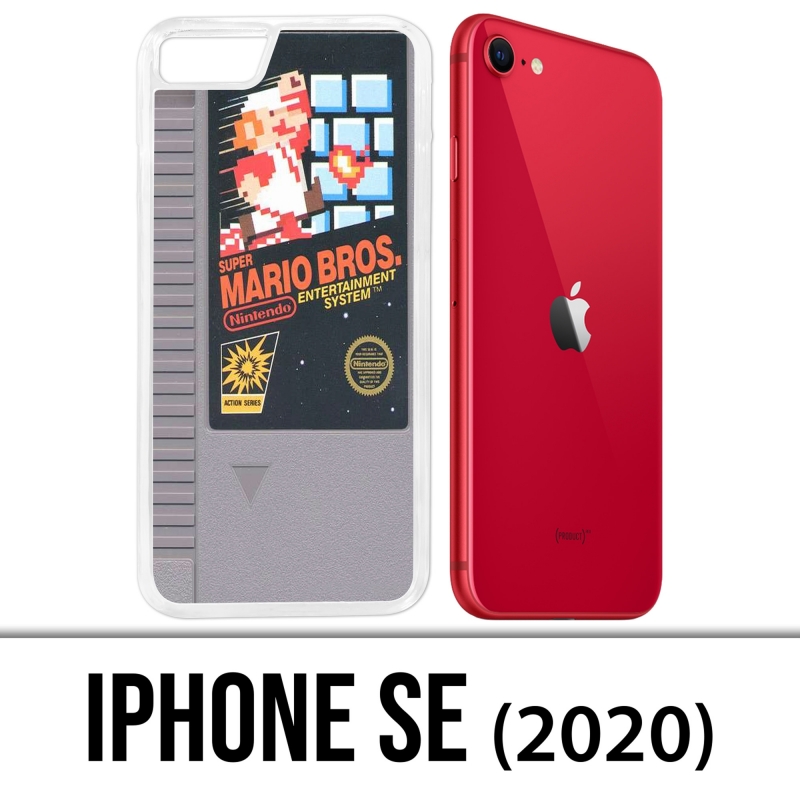 Coque iPhone SE 2020 - Nintendo Nes Cartouche Mario Bros
