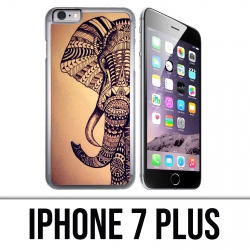 Custodia per iPhone 7 Plus - Elefante azteco vintage