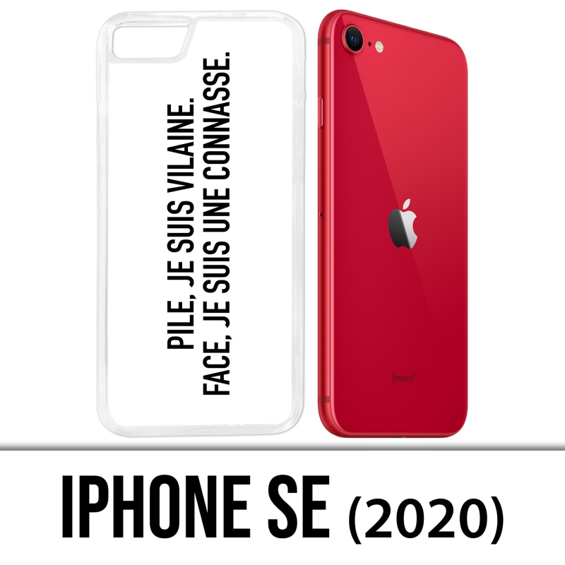 Custodia iPhone SE 2020 - Pile Vilaine Face Connasse