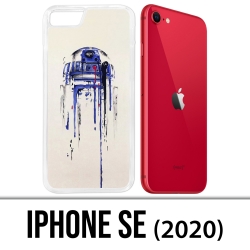 Coque iPhone SE 2020 - R2D2 Paint