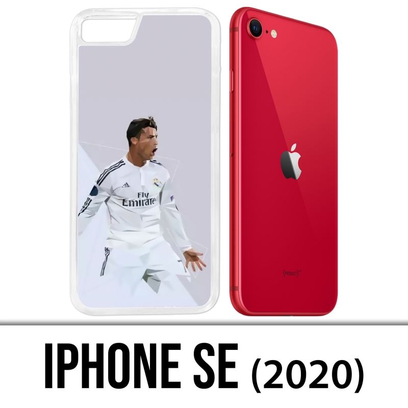 Coque iPhone SE 2020 - Ronaldo Lowpoly