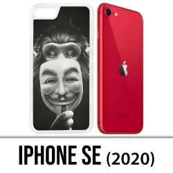 Coque iPhone SE 2020 - Singe Monkey Anonymous
