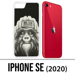 Coque iPhone SE 2020 - Singe Monkey Aviateur