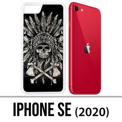 Coque iPhone SE 2020 - Skull Head Plumes