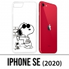 Funda iPhone 2020 SE - Snoopy Noir Blanc