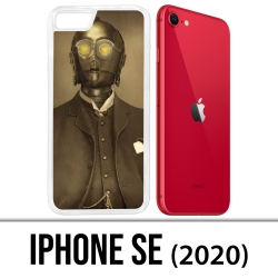 Coque iPhone SE 2020 - Star Wars Vintage C3Po