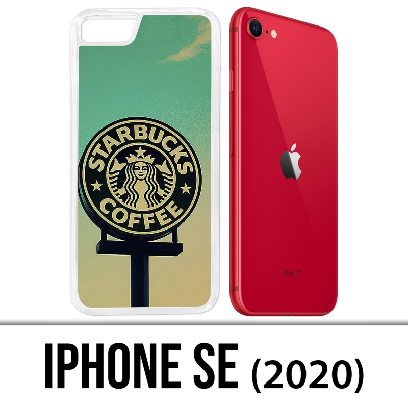 Coque iPhone SE 2020 - Starbucks Vintage