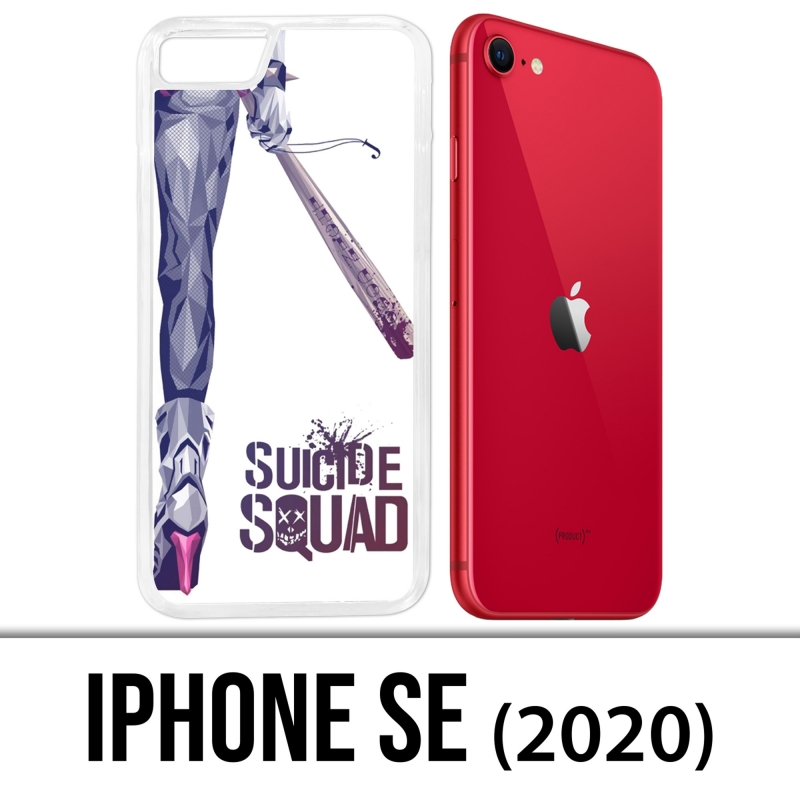 Coque iPhone SE 2020 - Suicide Squad Jambe Harley Quinn