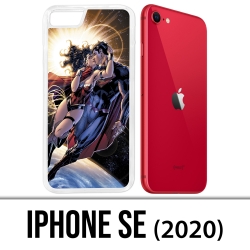 Coque iPhone SE 2020 - Superman Wonderwoman