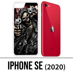 Coque iPhone SE 2020 - Tete Mort Pistolet
