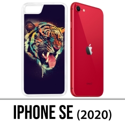 Coque iPhone SE 2020 - Tigre Peinture