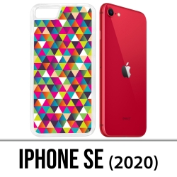 Coque iPhone SE 2020 - Triangle Multicolore
