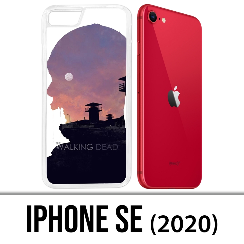 Coque iPhone SE 2020 - Walking Dead Ombre Zombies