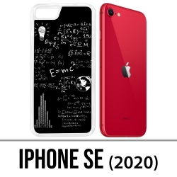 Coque iPhone SE 2020 - E égale MC 2 tableau noir