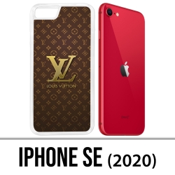 Gray Louis Vuitton Logo iPhone SE (2020) Impact Case