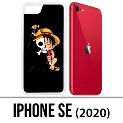 Custodia iPhone SE 2020 - One Piece baby Luffy Drapeau