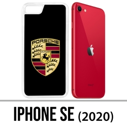 Coque iPhone SE 2020 - Porsche Logo Noir