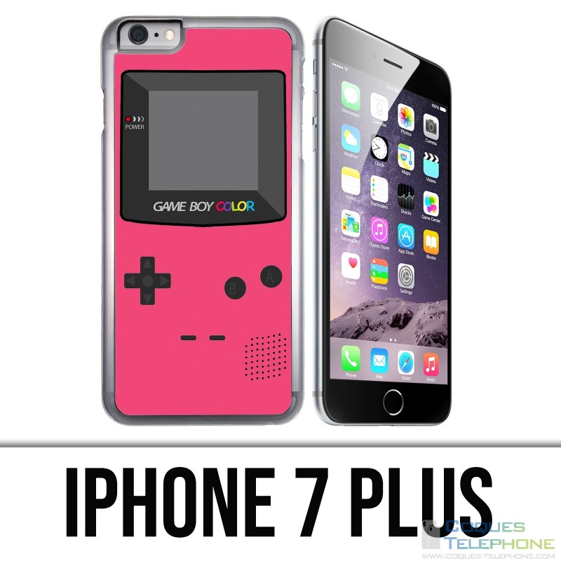 gesto nicotina Culpa Funda iPhone 7 Plus - Game Boy Color Rosa
