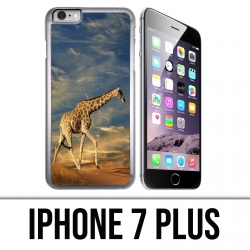 Coque iPhone 7 PLUS - Girafe Fourrure