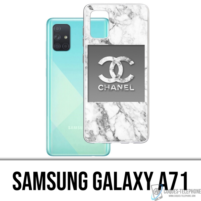 Custodia per Samsung Galaxy A71 - Chanel White Marble