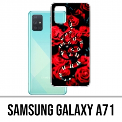 Coque Samsung Galaxy A71 - Gucci Snake Roses