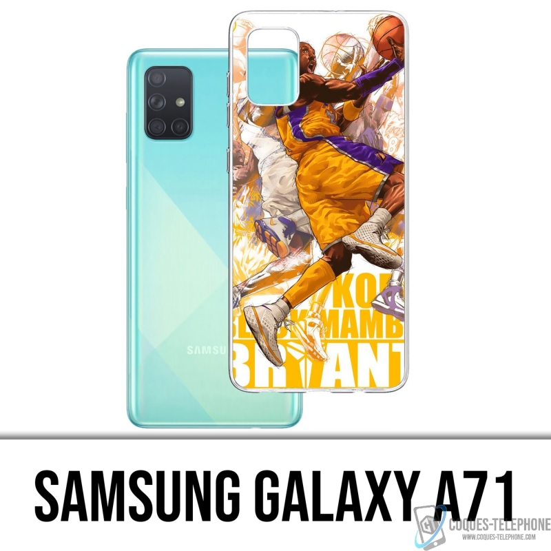 Custodia per Samsung Galaxy A71 - Kobe Bryant Cartoon Nba