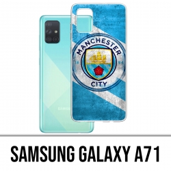Samsung Galaxy A71 Case - Manchester Football Grunge