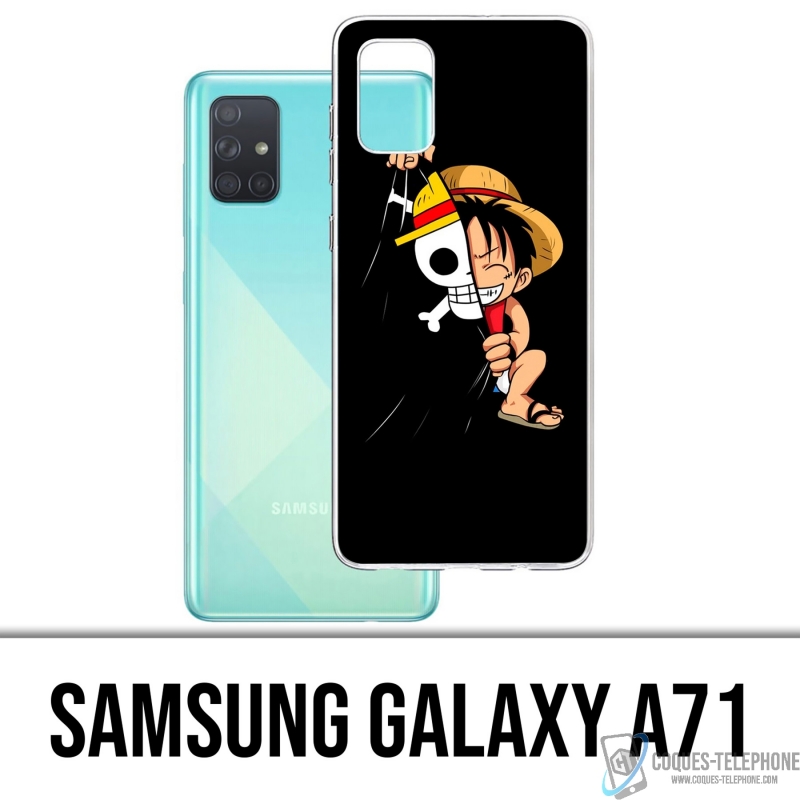 Samsung Galaxy A71 Case - One Piece Baby Ruffy Flag