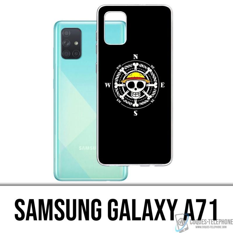 Custodia per Samsung Galaxy A71 - Bussola con logo One Piece