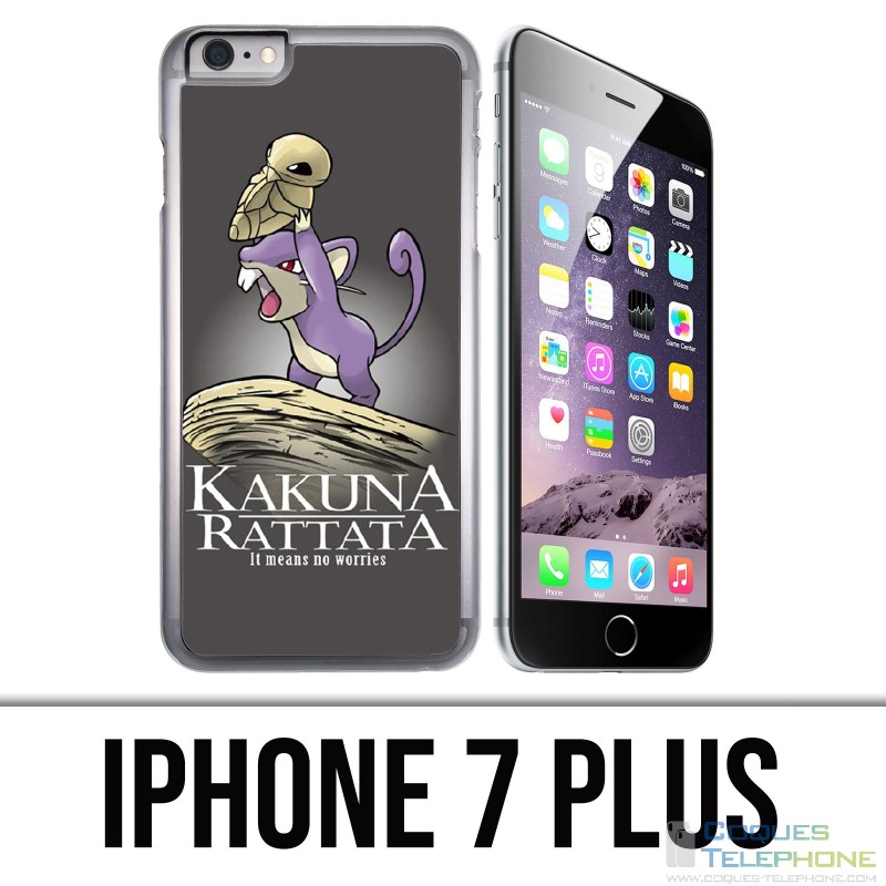 Custodia per iPhone 7 Plus - Pokémon Re Hakuna Rattata