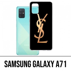 Coque Samsung Galaxy A71 - Ysl Yves Saint Laurent Gold Logo
