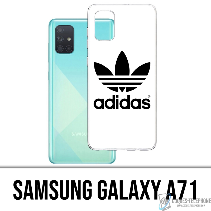 Coque Samsung Galaxy A71 - Adidas Classic Blanc