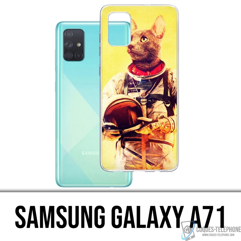 Custodia per Samsung Galaxy A71 - Gatto Astronauta Animale