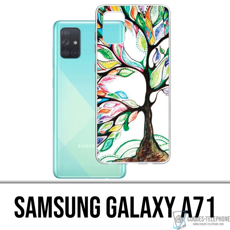 Samsung Galaxy A71 Case - Mehrfarbiger Baum