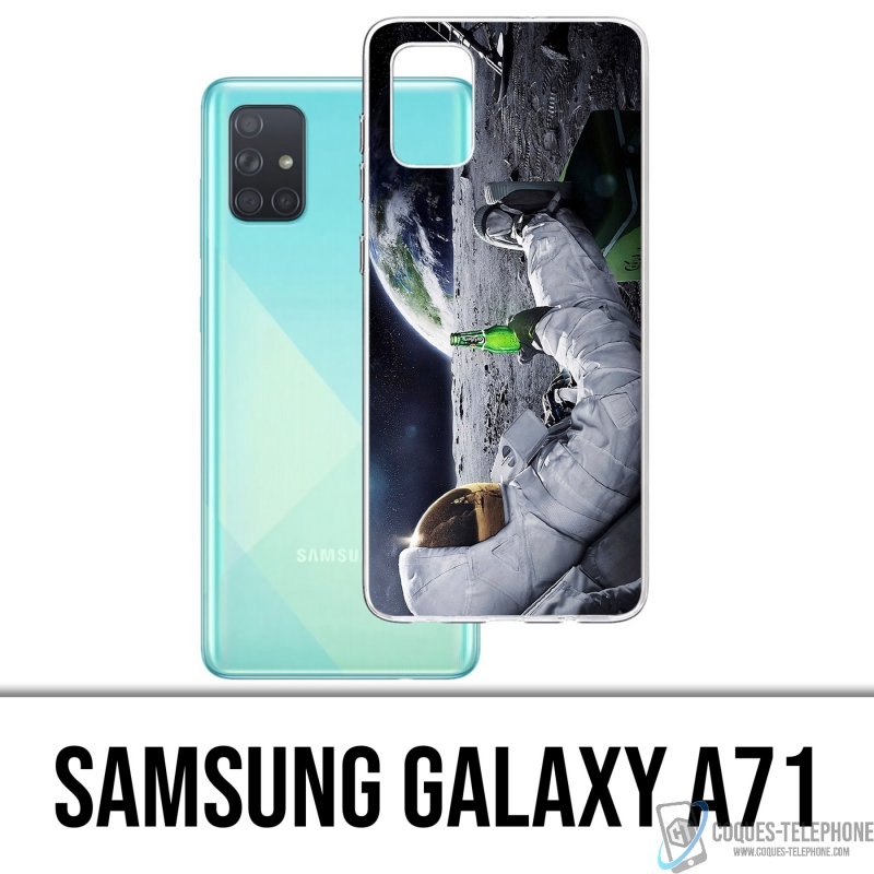 Coque Samsung Galaxy A71 - Astronaute Bière